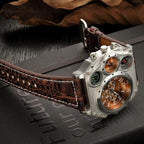 Montre à boussole steampunk pour homme