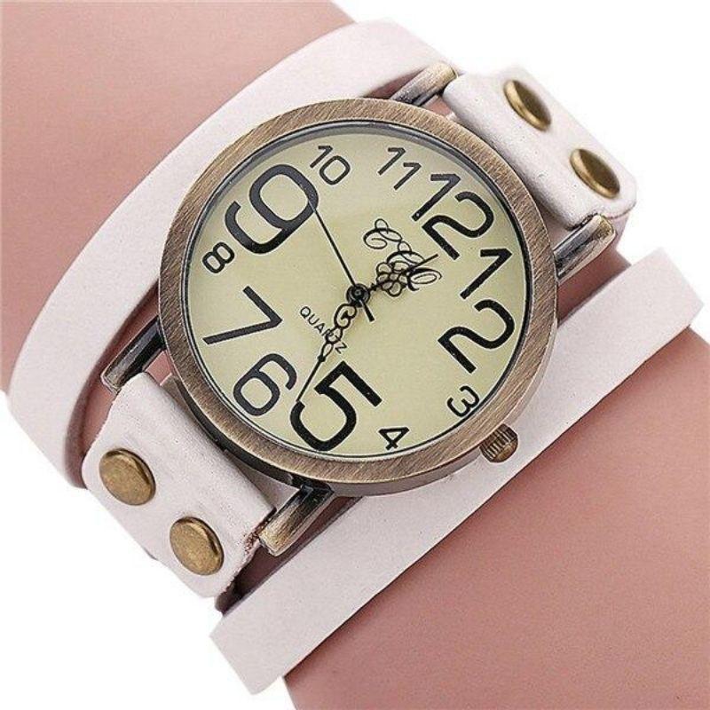 Montre à bracelet triple tour d’inspiration steampunk