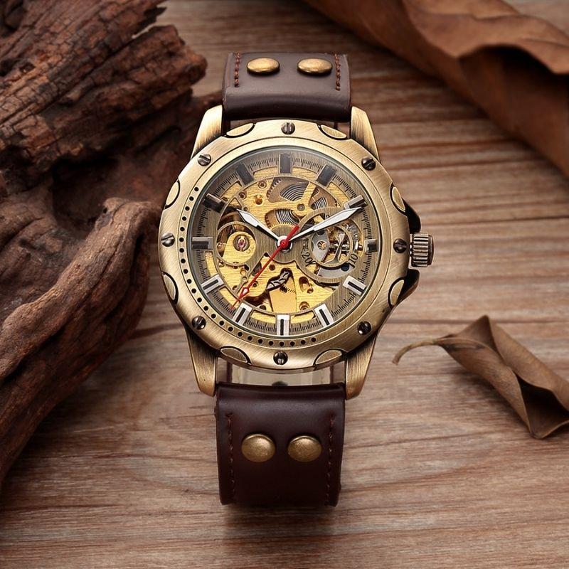 Montre à engrenage steampunk