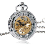 Montre à gousset avec mécanisme apparent