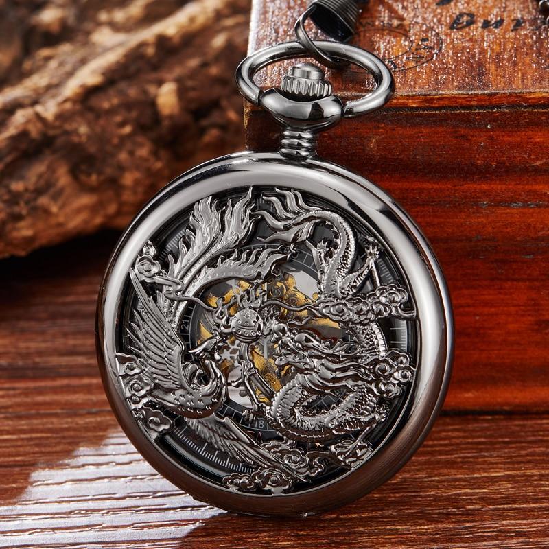 Montre à gousset dragon steampunk