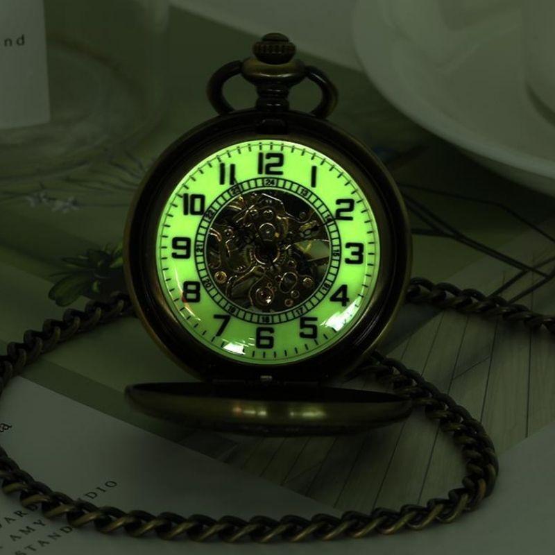 Montre à gousset lumineuse avec coffret