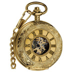 Montre à gousset steampunk dorée