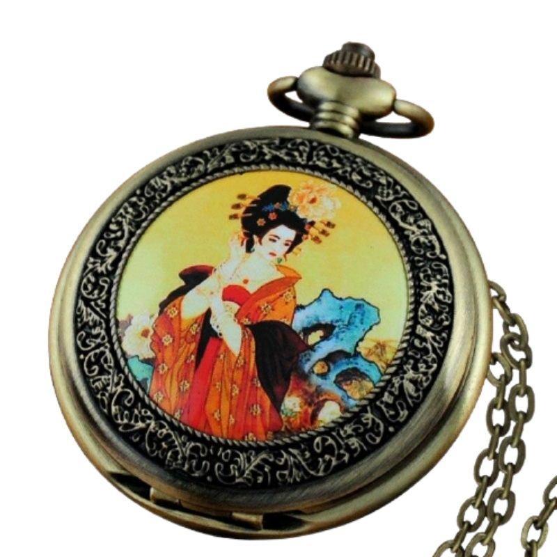 Montre à gousset steampunk japonaise