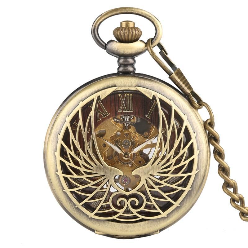 Montre à gousset steampunk phénix