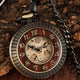 Steampunk Mechanical Pocket Watch Battery-Free