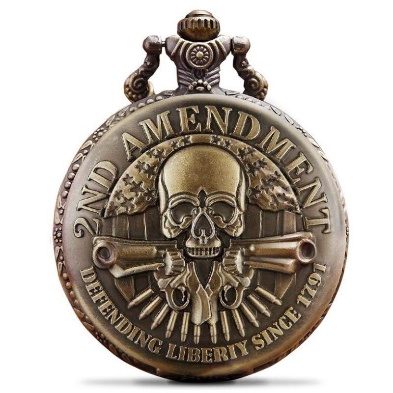 Montre à gousset tête de mort
