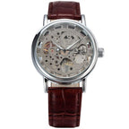 Montre à mouvement squelette masculine