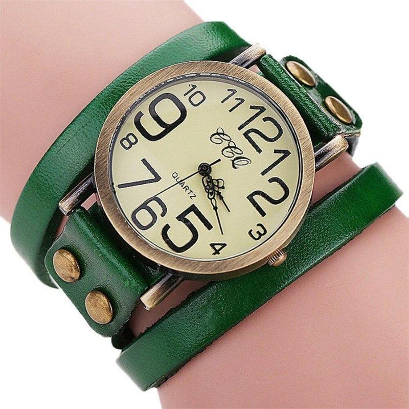 Montre à triple bracelet tour style steampunk