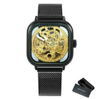 Montre au mécanisme dévoilé d’inspiration steampunk