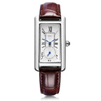 Montre au style vintage rectangulaire pour femme