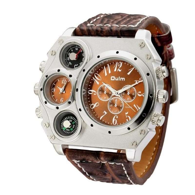 Montre boussole steampunk pour homme