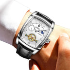 Montre de forme rectangulaire de luxe pour homme