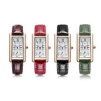Montre de forme rectangulaire vintage pour femme