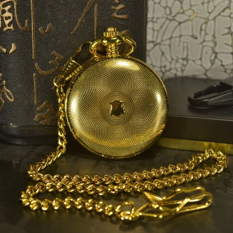 Montre de gousset biface au style steampunk