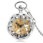 Montre de poche au mécanisme apparent