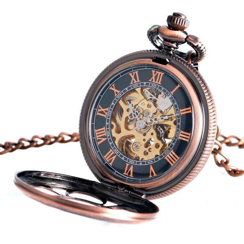 Montre de poche couleur or rose