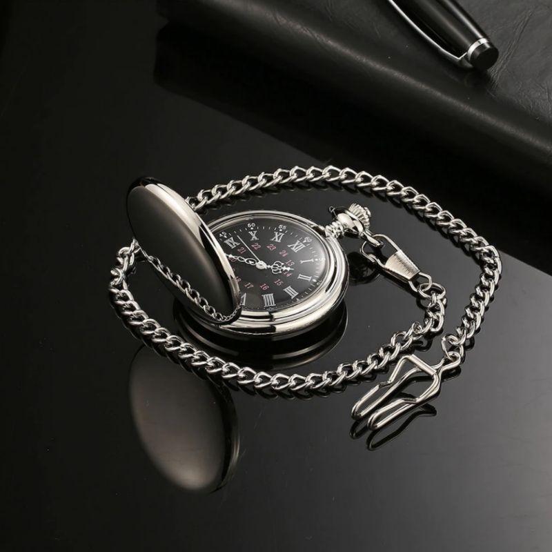 Montre de poche en acier inoxydable
