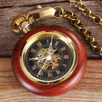 Montre de poche en bois