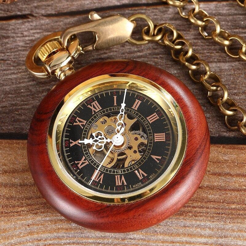 Montre de poche en bois