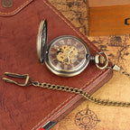 Montre de poche phénix steampunk