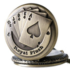 Montre de poche poker au style steampunk
