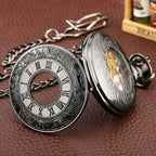 Montre de poche steampunk avec chiffres romains