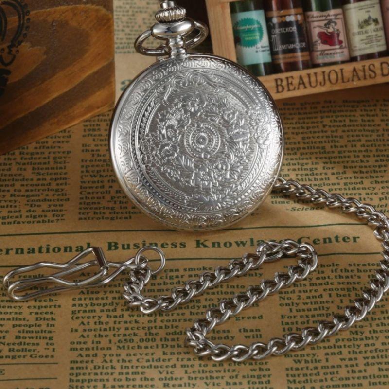 Montre de poche steampunk avec quartz