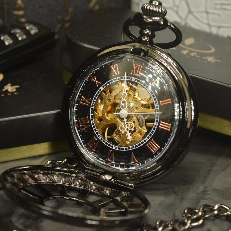 Montre de poche steampunk Black Persona