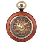 Montre de poche steampunk en bois