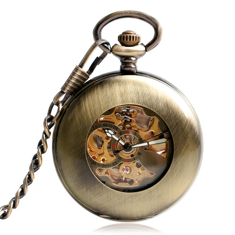 Montre de poche steampunk en coffret