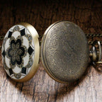 Montre de poche steampunk fleurie