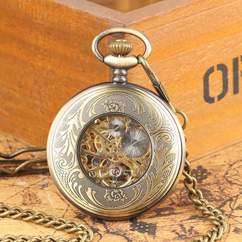 Montre de poche steampunk ornée d’un phénix