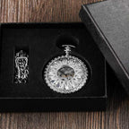 Montre de poche style steampunk avec soleil