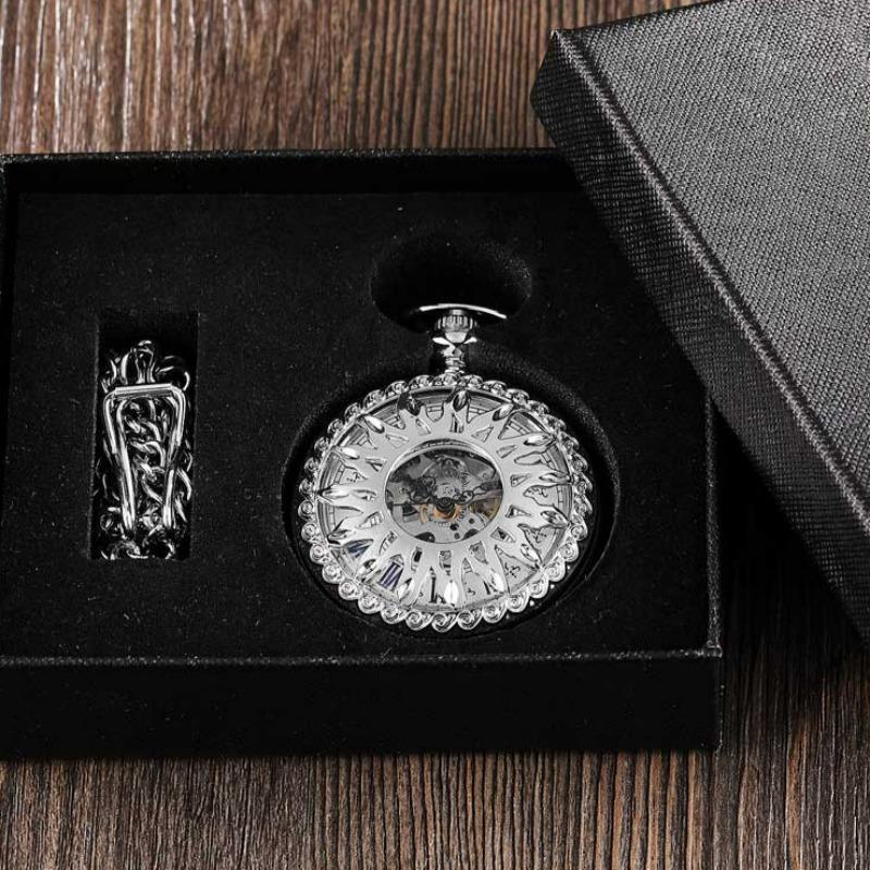 Montre de poche style steampunk avec soleil