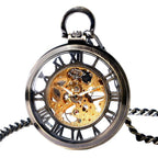 Montre de poche transparente steampunk