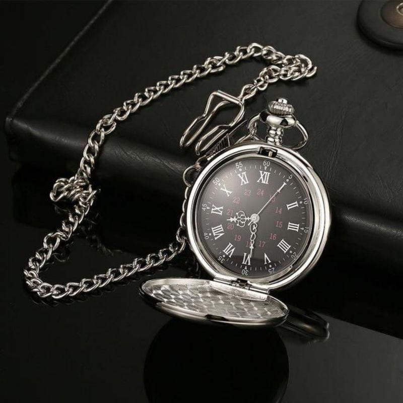 Montre en acier inoxydable au format gousset