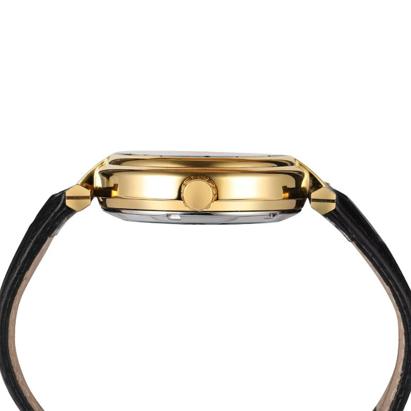 Montre féminine squelette dotée d’un bracelet cuir