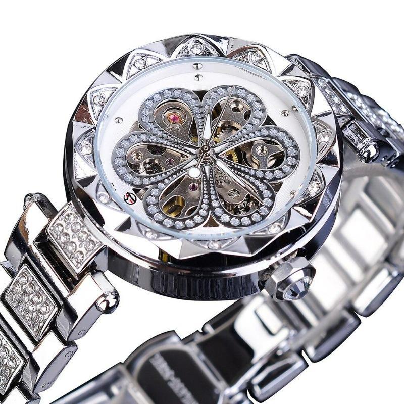 Montre féminine squelette haut de gamme