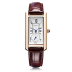 Montre femme de forme rectangulaire style vintage