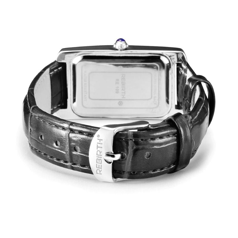 Montre femme rectangulaire de style rétro