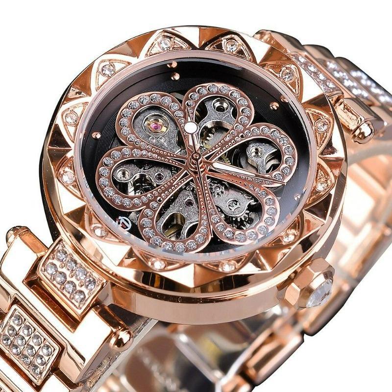 Montre femme squelette de prestige
