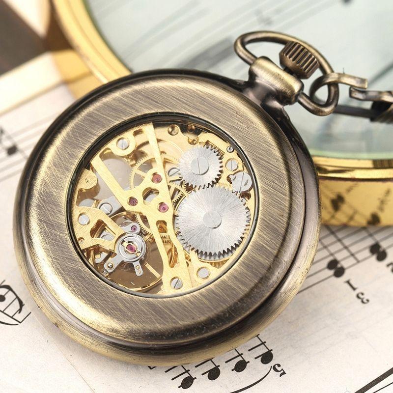 Montre gousset au ton bronze