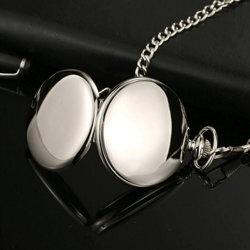 Montre gousset conçue en acier inoxydable