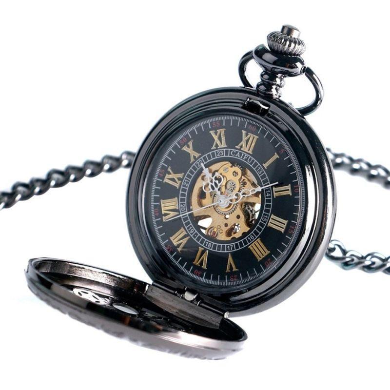 Montre gousset ornée d’engrenages