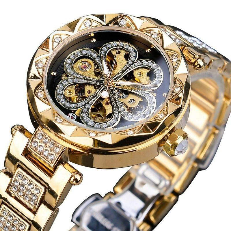 Montre haut de gamme pour femme style squelette