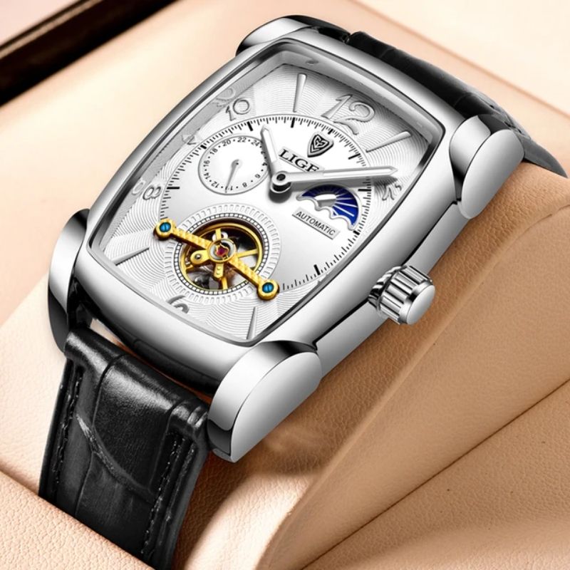 Montre haut de gamme rectangulaire pour homme