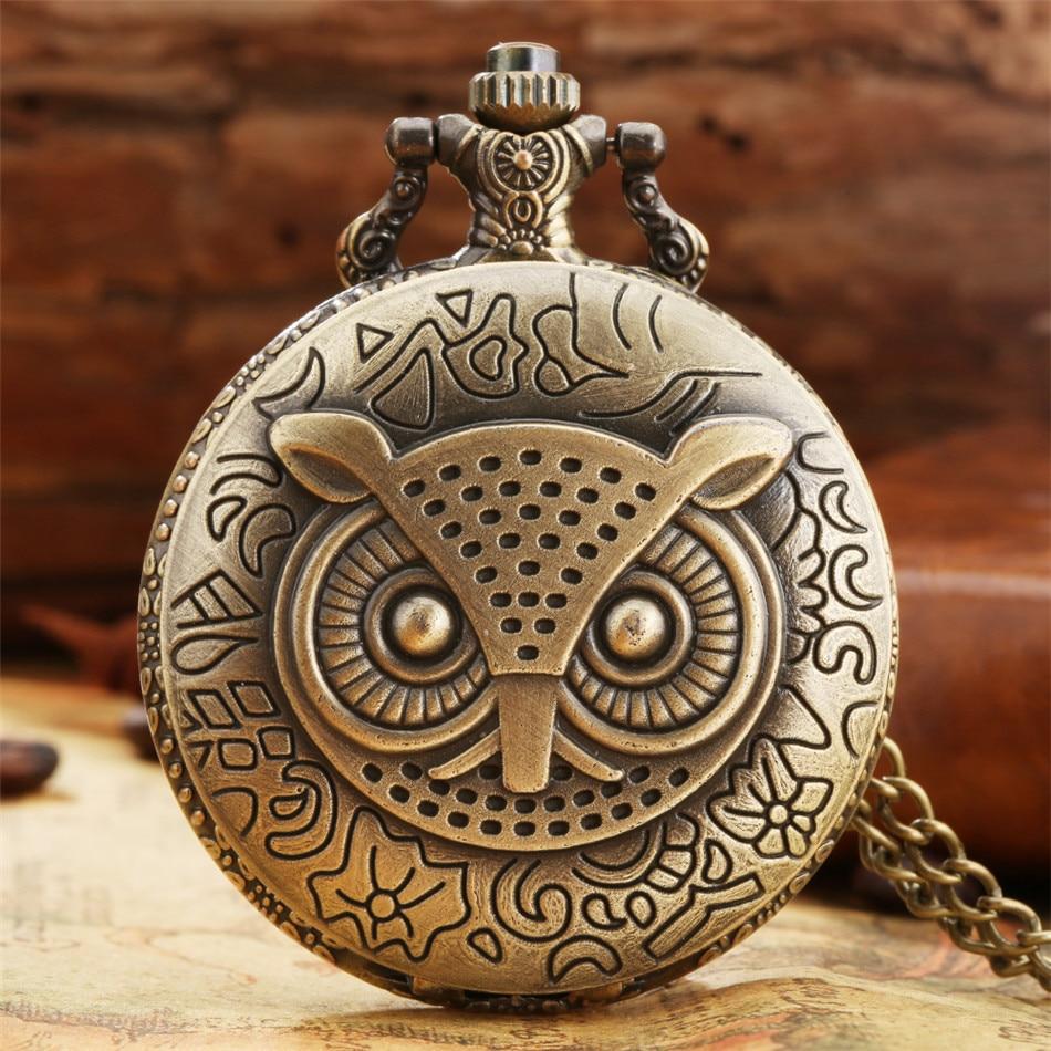 Montre hiboux de style steampunk à gousset