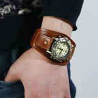 Montre homme à bracelet steampunk