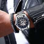 Montre homme à mécanisme squelette